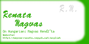 renata magvas business card